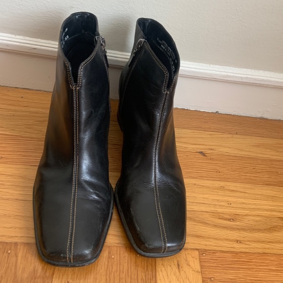 Bass square toe block heel boots vintage - Picture 4 of 5